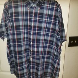 Ralph Lauren polo mens NEW navy plaid shirt xxl