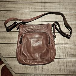 Fossil Brown Leather Crossbody Purse