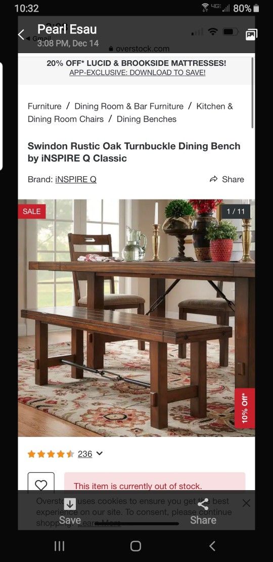 Brand New Dining Table In Box Looks Like Pic