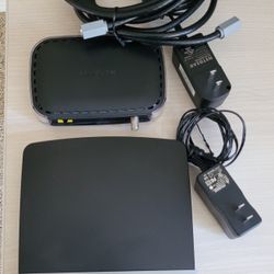NETGEAR MODEM + LINKSYS ROUTER