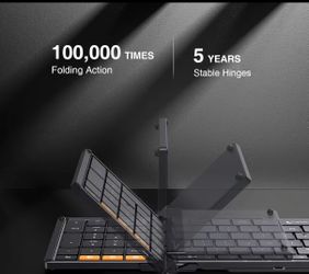 ProtoArc Foldable Bluetooth Keyboard, XK01 Tri-Fold Wireless