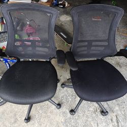Office Chairs - 2 Black