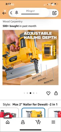 Cordless Brad Nailer / Stapler  battery not included