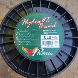 New Phenix Braided Line, 10lb, 3062 Yards, Moss Gree 