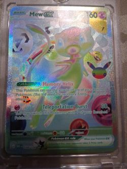 Mew ex Pokémon Card 158/165 Full Art Holo