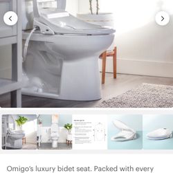 Omigo’s luxury bidet seat round. New! 