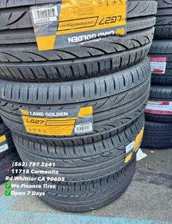 255/55R18 Land Golden Set of Tires Installed and Balanced Set de Llantas Nuevas Instaladas y Balanceadas