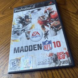 Madden NFL 10 PlayStation 2 PS2 Tested Video Game Used Football Sports Game