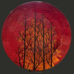 Large Decorative Plate & Stand