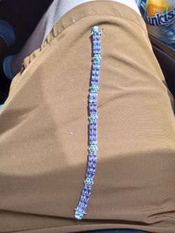 Turning silver bracelet