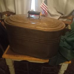 Copper Wash Tub With Lid
