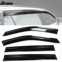 Fits 2019-2025 Toyota RAV4 Prime Tape-On Window Visor Vent Sun Guards Rain Deflector