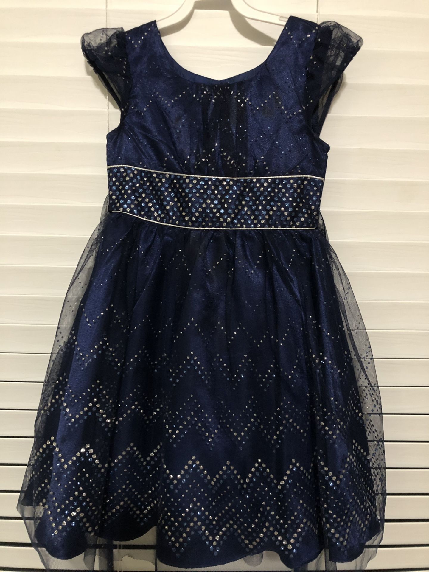 Christmas dress or holiday dress navy blue