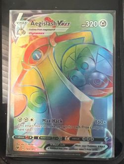 Aegislash Vmax 190/185 Full Art Secret Rare Rainbow Vivid Voltage