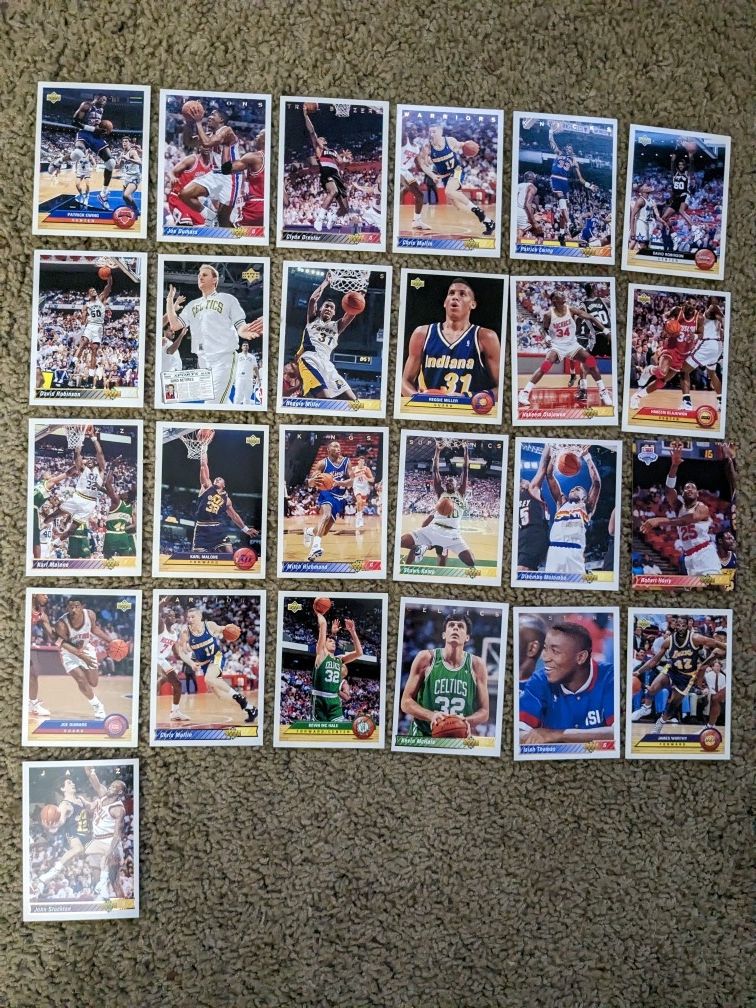Basketball, Baseball and Football cards