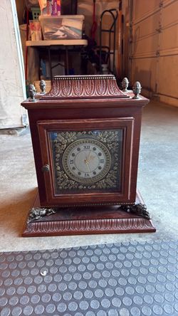 Antique clock with storage