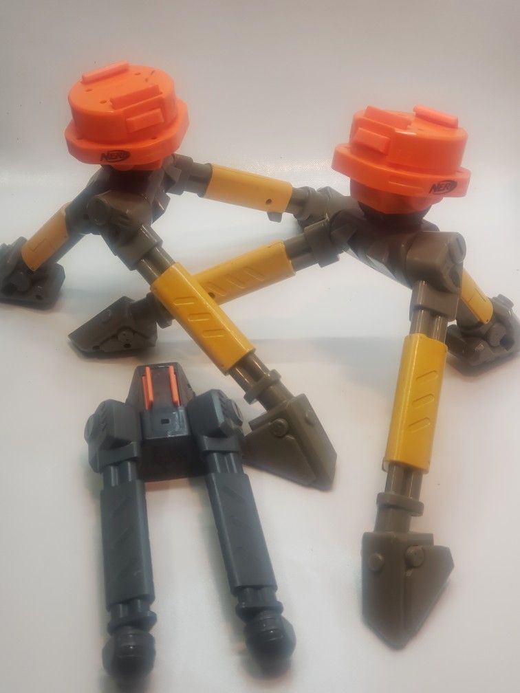 Nerf Vulcan EBF-25 N-Strike Dart Gun Parts - LOT OF 2 + 1 ~TRIPODS ONLY~