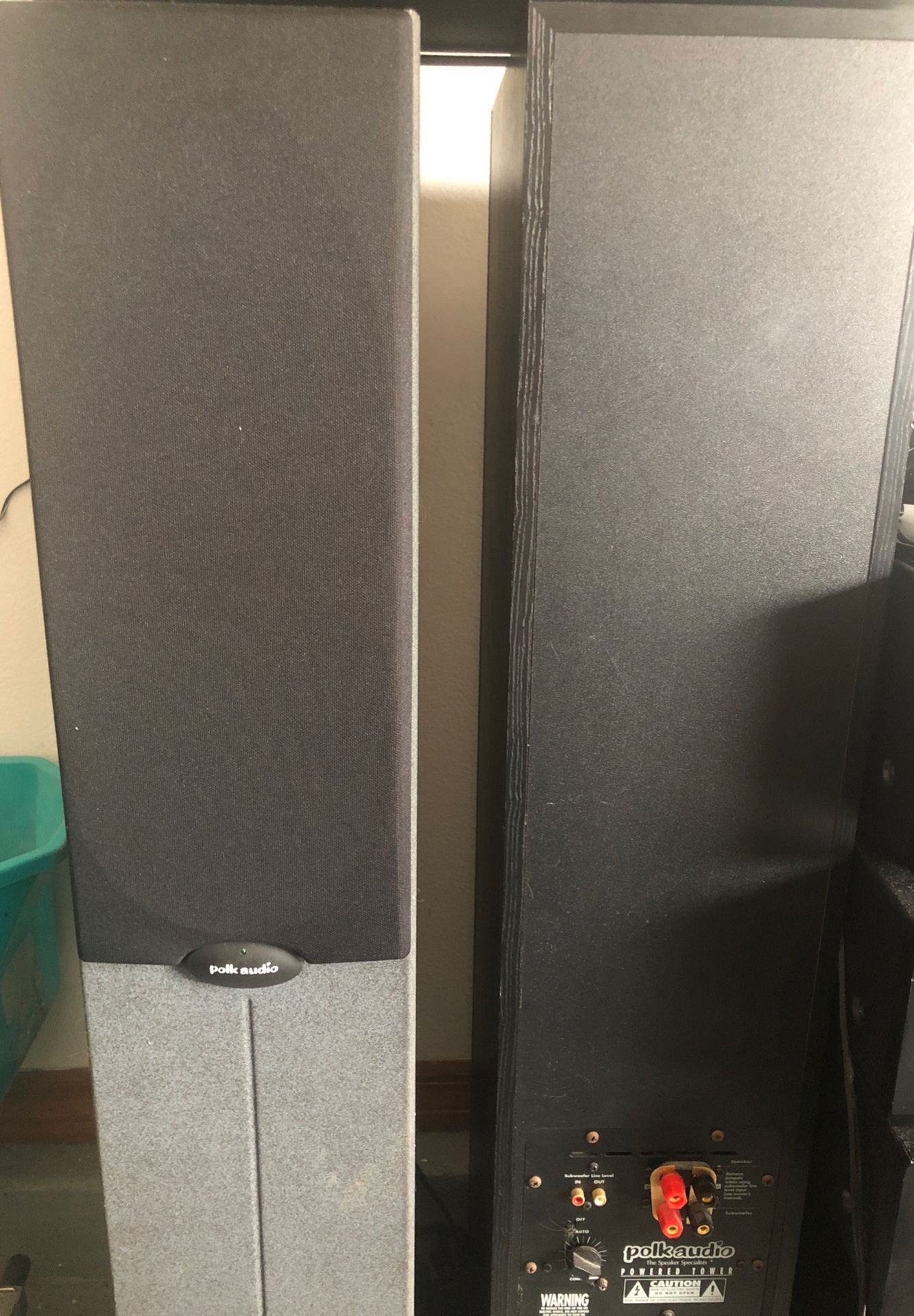 Polk audio powered speakers work beautiful