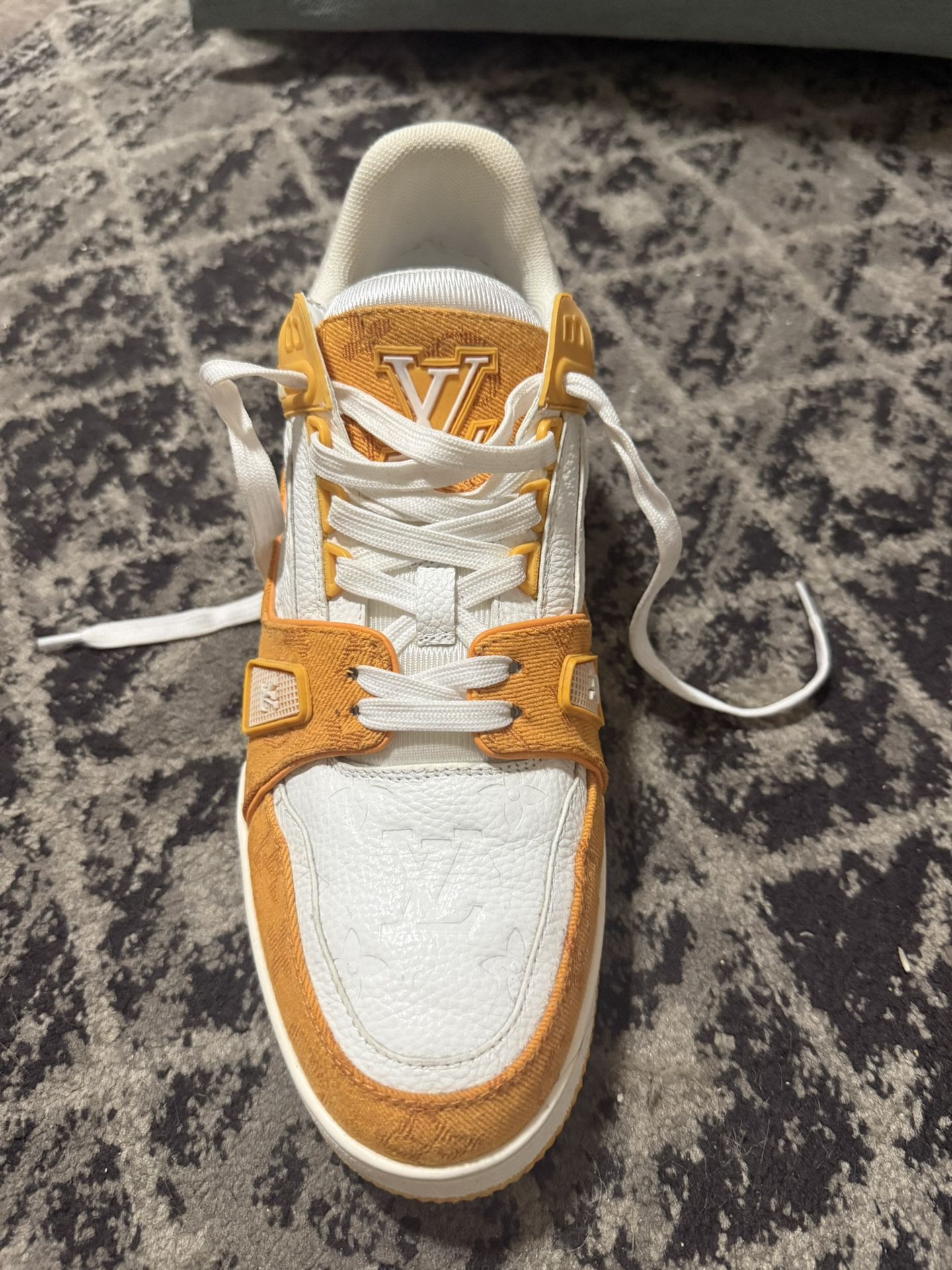 Louis Vuitton size 9 Louis Vuitton LV Trainer Blue Monogram Denim Nigo Sneaker  main image 2