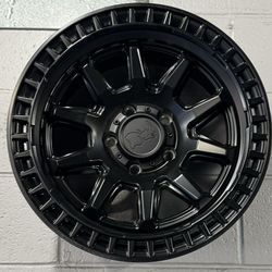 Black Rhino Matte Black Calico WheelsJeep Fitment 17x8.5 5x5 + 0 Offset ( Set of 5 ) 🔥🔥🔥🔥🔥