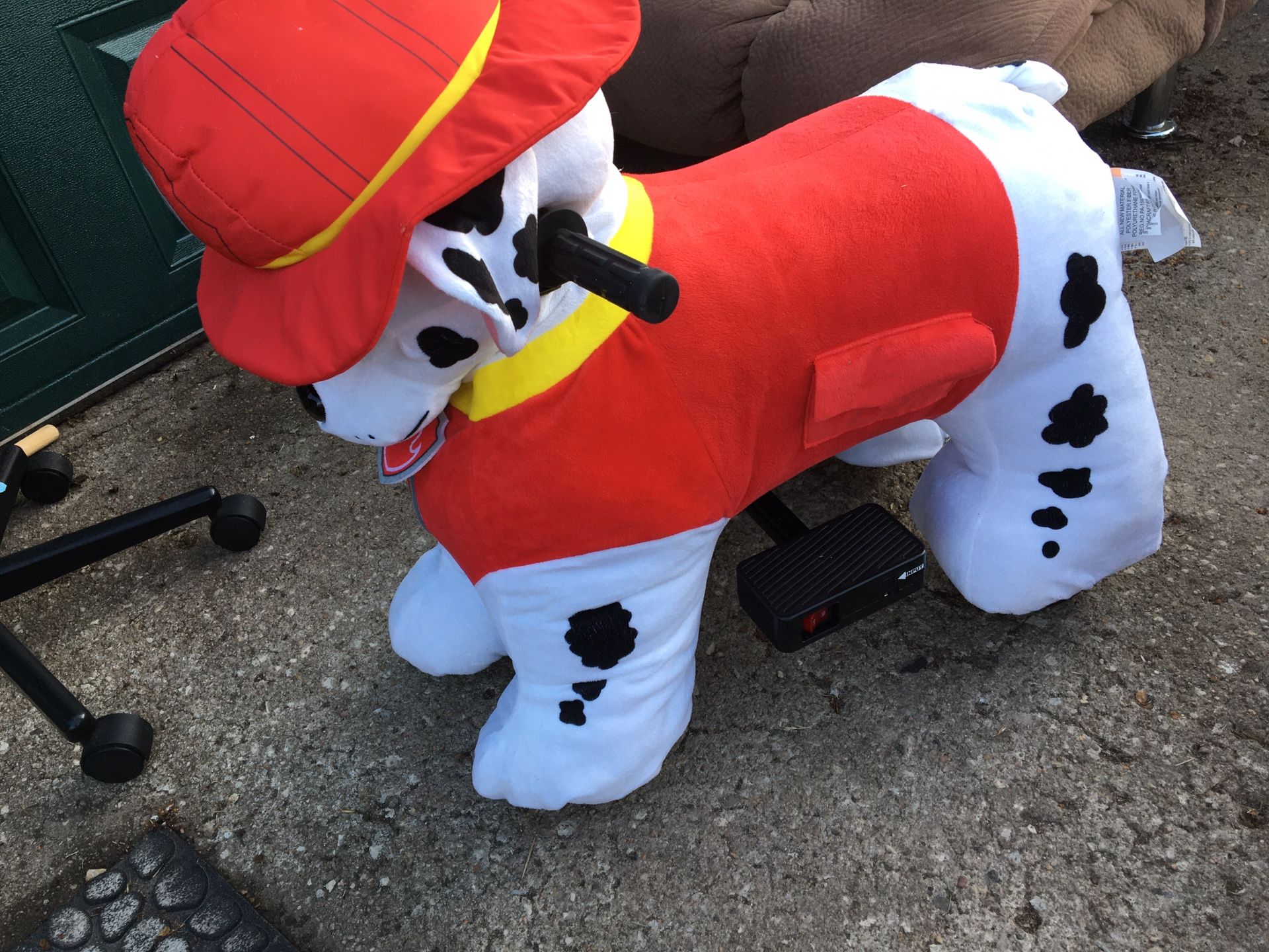 Nick Paw Patrol Marshall 6V Plush Ride On Toy no charger