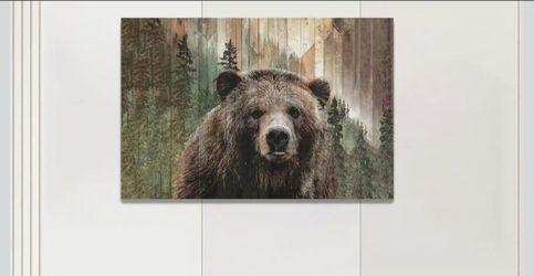 New 24x16 Bear Canvas Print