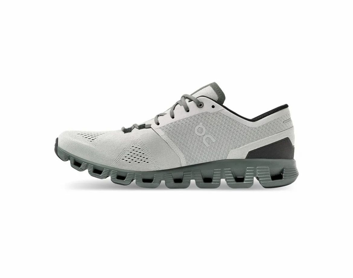 New Men's ON CLOUD X Running Shoes Glacier - Olive r1