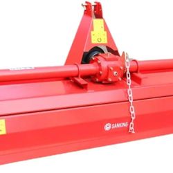 Heavy Duty 75" Rotary Tiller 3 Point Rototiller Tractor Tiller Attachment PTO Tiller Cultivator C Blade New In Box 