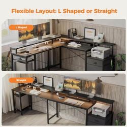 Large L-Shape Computer Desk