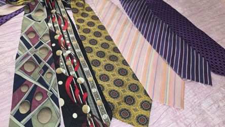 Men’s Designer Tie Lot of 6 DiCapri Ferrell Reed