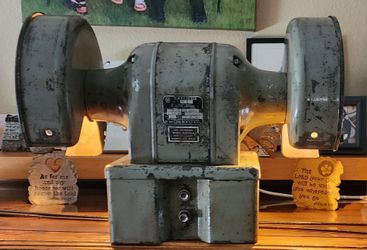 Steampunk Shop Light, Vintage Black & Decker Grinder Lamp
