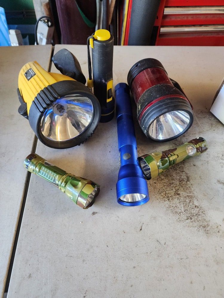 Group Of Flashlights