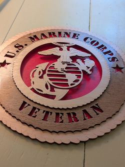 USMC Veteran Wall Decor 