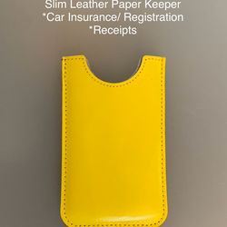 Slim Leather Case -Yellow - See photos  #5240