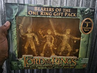 Lord of the Rings Toy Biz Bearers of the One Ring Gift Pack 3 Translucent Figures