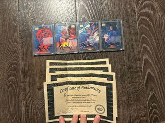1994 Signed Marvel Cards Sold Together For Listed Price! 