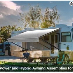 RV 5th Wheel Travel Trailer Awning Fabric only  Replacment 17’ Long