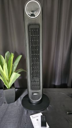 36in Dreo Tower Quiet Velocity 4-Speed, 4-Mode Indoor Floor Fan with Remote