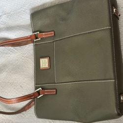 Large Olive Green Dooney & Bourke Tote