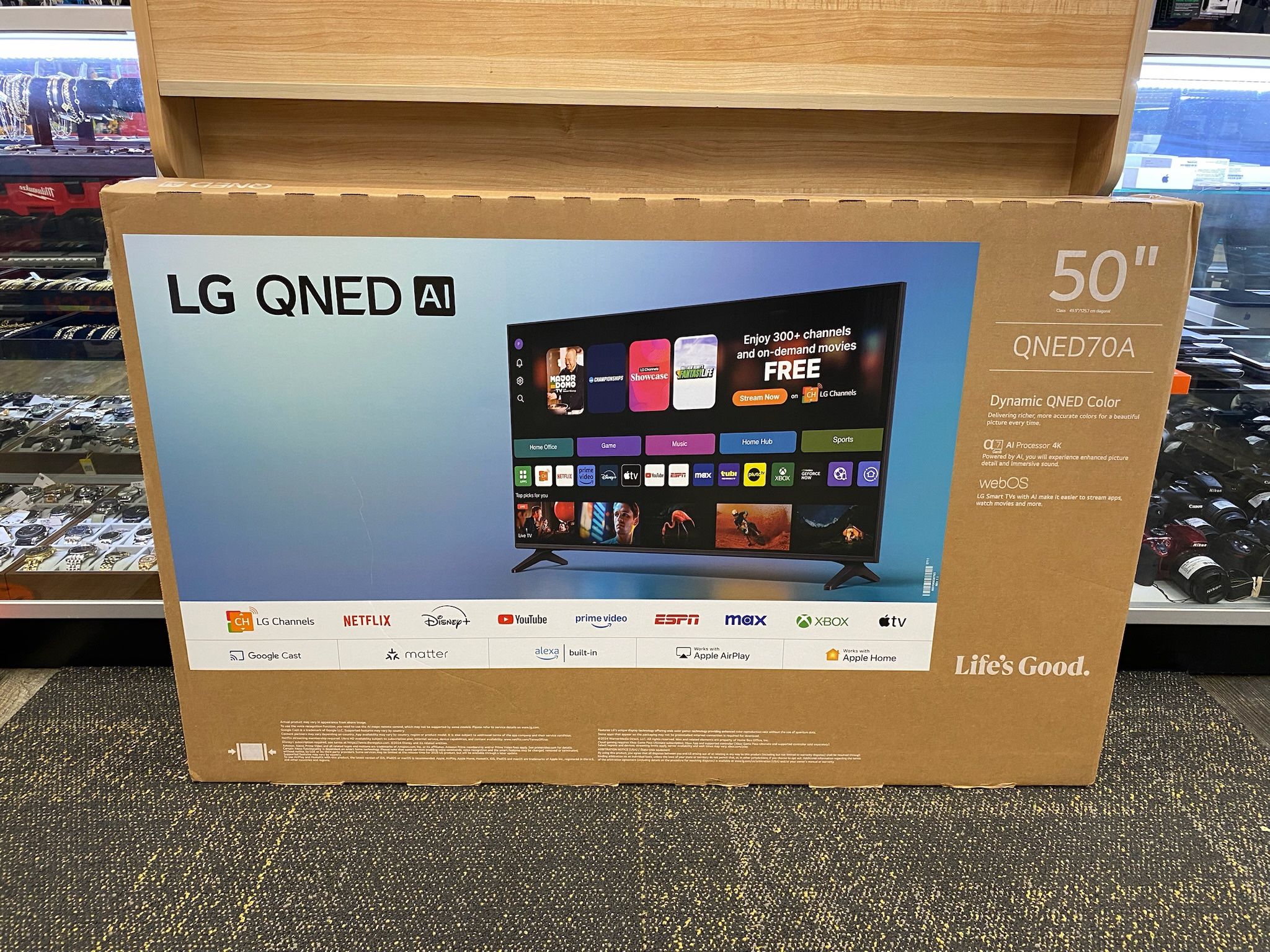 LG 50QNED70AUA 50" QNED70 Series 4K UHD QNED AI Smart webOS 25 TV