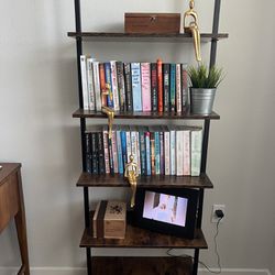 Wood & Metal Bookshelf