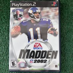EA Sports Madden NFL 2002 (PS2 Sony PlayStation 2, 2001) Complete w/ Manual