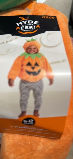 Hyde & EEK! Baby Pumpkin Halloween Costume 6-12 Months