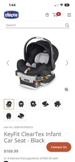 Chicco keyfit clearTex infant carseat NEW!
