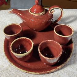 NEW-  Pier 1 Imports Earthenware tea Set