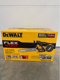 DEWALT FLEXVOLT 60V MAX 14 in. Brushless Cordless Battery Powered Top Handle Chainsaw Kit with (2) 3.0 Ah Batteries and Charger