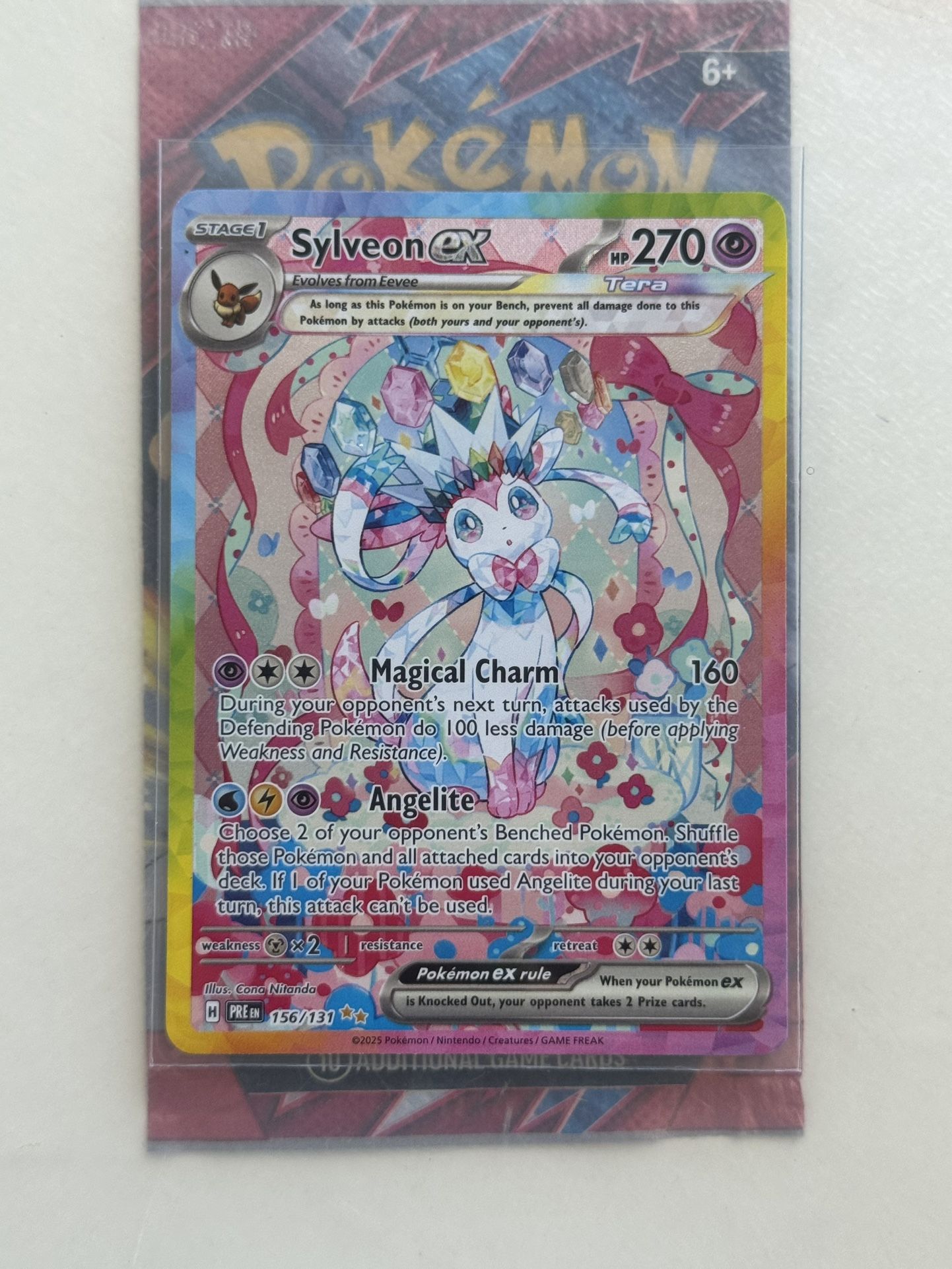 Sylveon Ex 156/131 Scarlet & Violet Prismatic Evolutions