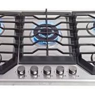 New Hothit 5 Burners 34 inch Gas Cooktop 36000 BTU Stainless Steel Gas Range Top Gas Cooker Stove