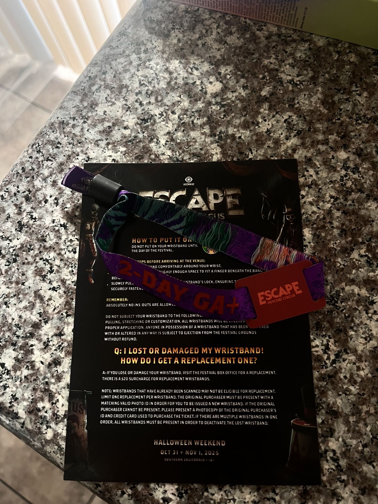 Escape Rave Ticket 