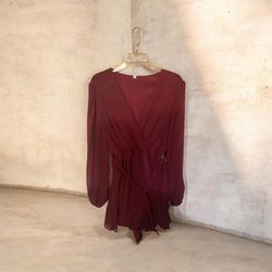 Burgundy Dress